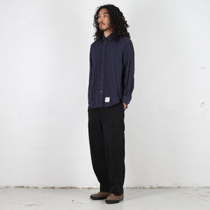 TXT 04 LS CTWO Tweed Shirt - Navy