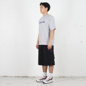A Bathing Ape Logo Relaxed Fit T-Shirt - Grey