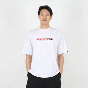 A Bathing Ape Logo Relaxed Fit T-Shirt - White