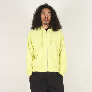 Lightweight Terry Zip Hoodie - Yellow