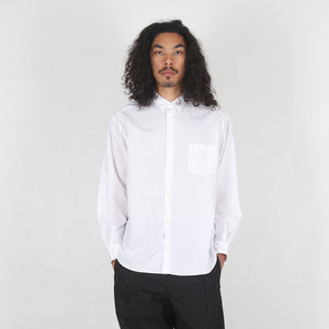 Cotton Broad L/S Shirt - White