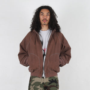 10 Oz Hooded Canvas Jacket - Brown