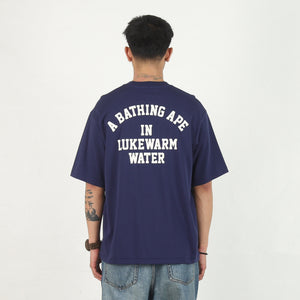 Lukewarm Water Logo Relaxed T-Shirt - Navy