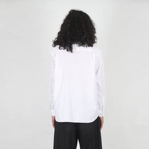 Cotton Broad L/S Shirt - White