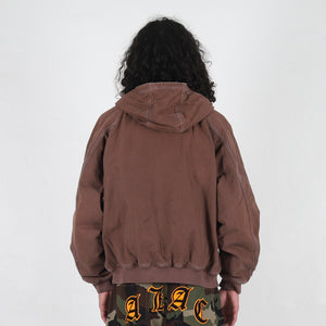 10 Oz Hooded Canvas Jacket - Brown