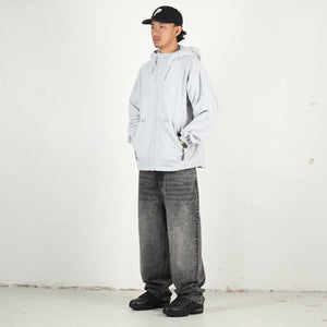 Asym Shell Jacket - Concrete Grey