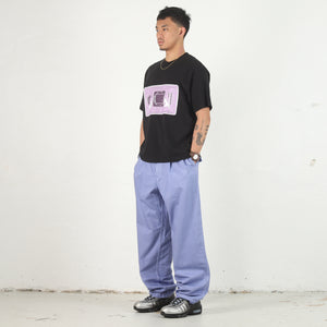 Overdye Two Tuck Pants - Purple