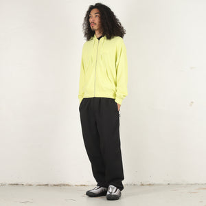 Lightweight Terry Zip Hoodie - Yellow