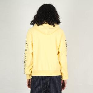 Motif Print Hood - Yellow