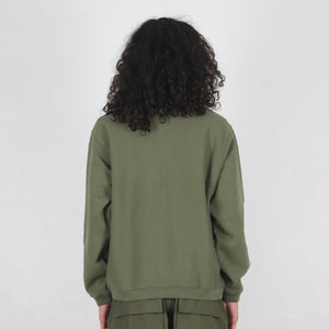 Zip Fleece Mock Neck - Green