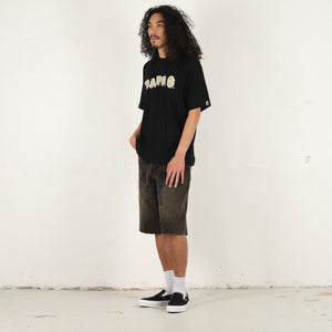 ABC Camo Logo Relaxed Fit T-Shirt - Black