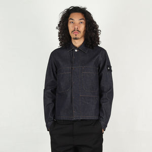4100006 Biker Jacket - Blue Raw