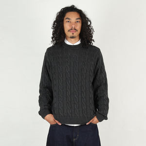 Carter Sweater - Black garment dyed