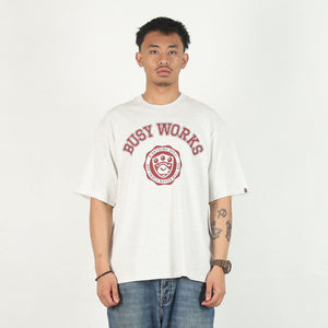 Busy Works College Relaxed T-Shirt - Grey