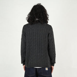 Carter Sweater - Black garment dyed