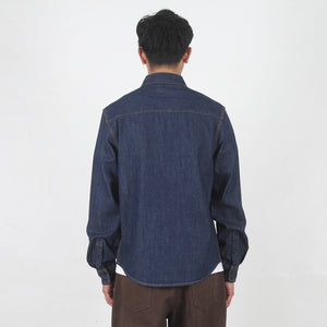Denim Western Shirt - Dark Denim