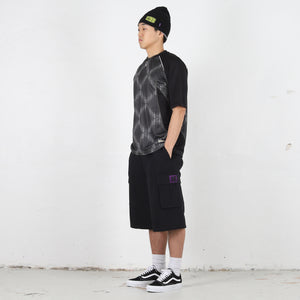 Rip Stop Cargo Shorts - Black
