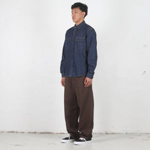 Denim Western Shirt - Dark Denim
