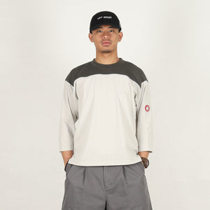 Mesh FB Crewneck - Grey