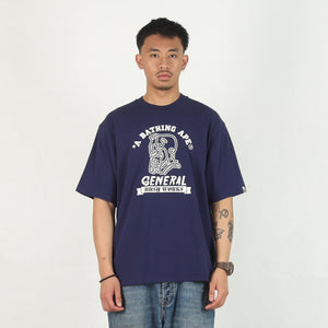 Ape General College Relaxed T-Shirt - Navy