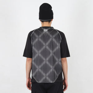 Cross Plaid T-Shirt - Black/Grey