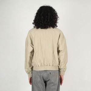 Casual Zip Short Jacket - Beige