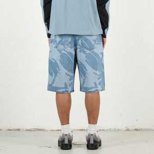 Baggy Jean Short - Light Stonewash DPM