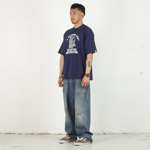 Ape General College Relaxed T-Shirt - Navy