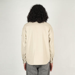 Cotton Twill Big Shirt - Beige