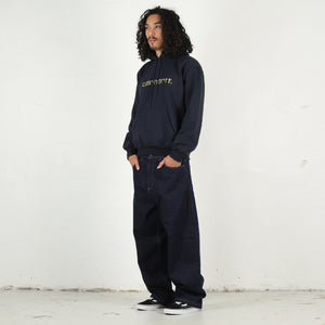 Hooded Carhartt Sweat - Deep Night / Gentle Green
