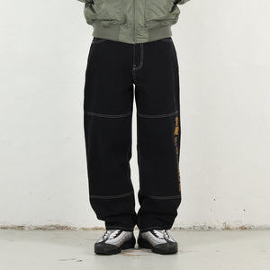 Baggy Panel Jean - Black
