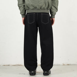 Baggy Panel Jean - Black