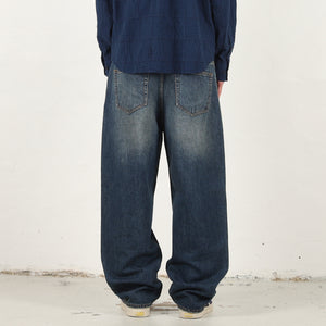 P90 Baggy Jean - Dark Stonewash Indigo