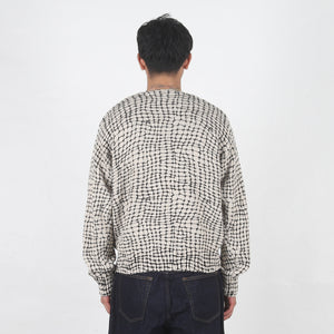 Mesh Print Sweater - Mesh Net