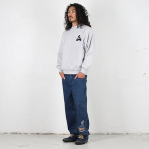 Tri-Ferg Crew Grey Marl