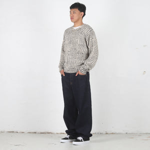 Mesh Print Sweater - Mesh Net