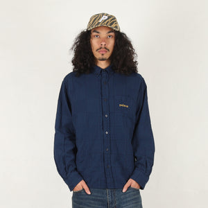 Seer Patch Oxford Shirt - Navy