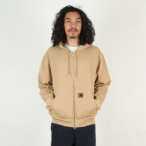 Hooded Eldon Sweat Jacket - Dusty H Brown