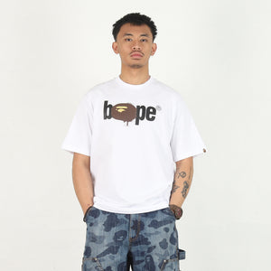 Graffiti Bape Logo Relaxed T-Shirt - White