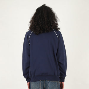Piped 1/4 Zip - Navy