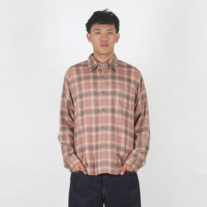 Matthew Plaid Shirt Sd - Brick