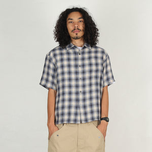 Liam  SS Plaid Shirt - Blue