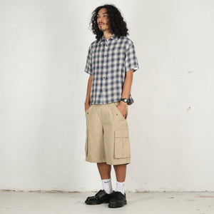 Liam  SS Plaid Shirt - Blue