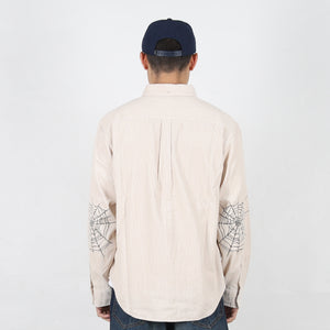 Skull Crest Cord Shirt White