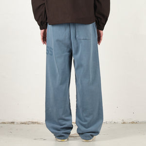 Faded Graphic Fleece Pant - Washed Navy