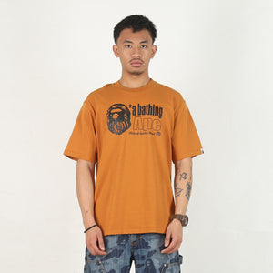 Ape Head Logo Relaxed T-Shirt - Brown