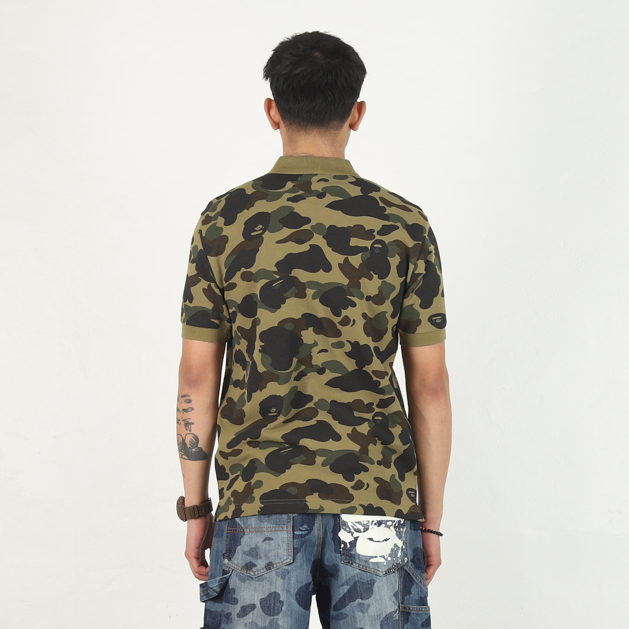 トップス 1ST CAMO ONE POINT POLO 1st Camo One Point Polo Shirt - Green – Supply Store