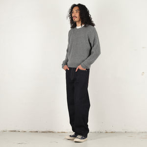 Waffle Cashmere Sweater - Charcoal