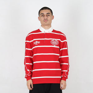 Skull Crest Rugby Racey Red