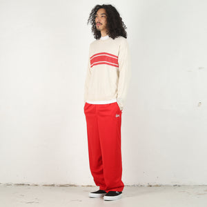 Striped Long Sleeve Sweater -  Bone